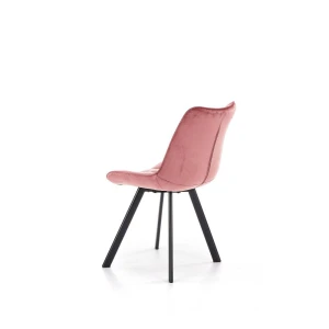 K332 krzesło nogi - czarne, siedzisko - różowy Halmar 3