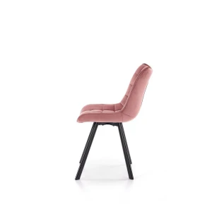 K332 krzesło nogi - czarne, siedzisko - różowy Halmar 4