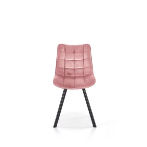 K332 krzesło nogi - czarne, siedzisko - różowy Halmar 5