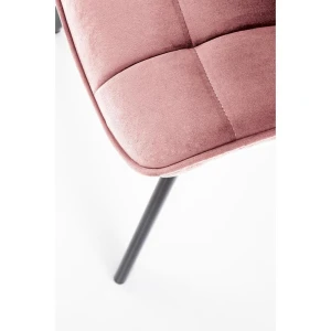 K332 krzesło nogi - czarne, siedzisko - różowy Halmar 6