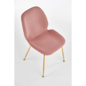 K381 krzesło różowy / złoty Halmar 2