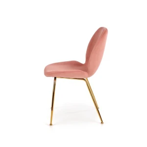 K381 krzesło różowy / złoty Halmar 5
