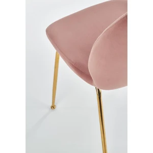 K381 krzesło różowy / złoty Halmar 7