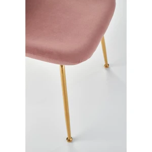 K381 krzesło różowy / złoty Halmar 8