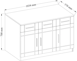 Komoda do sypialni Paris 3F3S (Biały + Dąb Sonoma) Stolarz Lempert 2