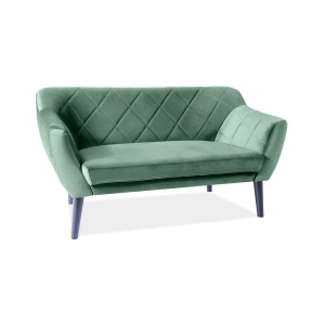 Sofa karo 2 velvet kolor zielony bluvel 78 / wenge