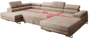 Narożnik nowoczesny do salonu Alice Typ 274 U PKMebel 4
