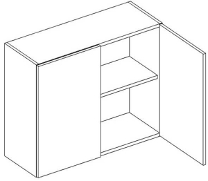 Górna 2-drzwiowa, wys. 58 cm