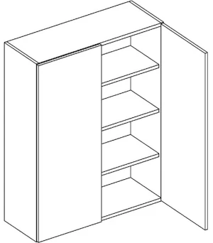 80 górna dwudrzwiowa wys. 94 cm Layman 1
