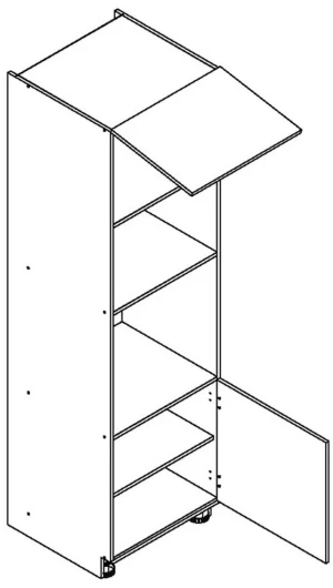 60 dolna słupek zabudowa piekarnika i mikrofalówki wys. 213.7 cm Layman 1