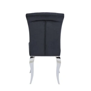 Krzesło velvet/chrom (czarne) Furnitex 4