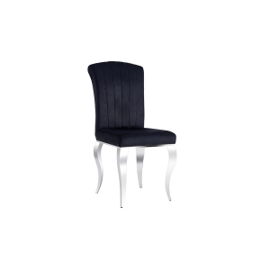 Krzesło prince velvet chrom/czarny tap. 186