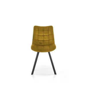 K332 krzesło nogi - czarne, siedzisko - musztardowy Halmar 6