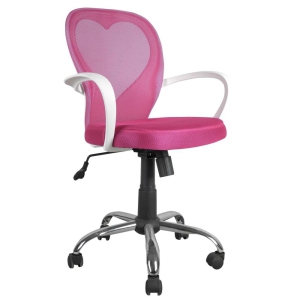(QZY-1447) Krzesło obrotowe (różowe)