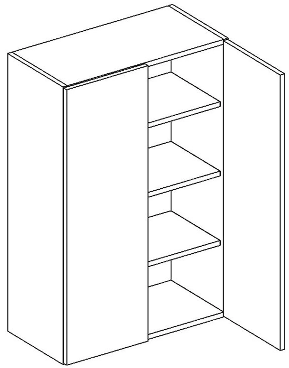Górna 2-drzwiowa, wys. 94 cm Layman