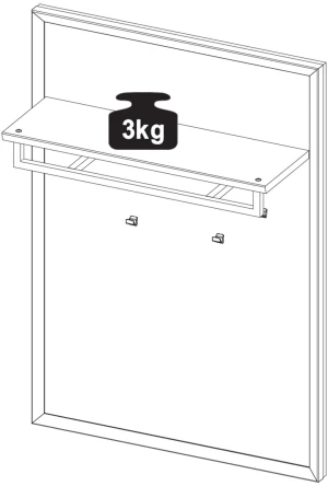 Panel z wieszakami Vigo Garderoba typ 40 Dekort 2