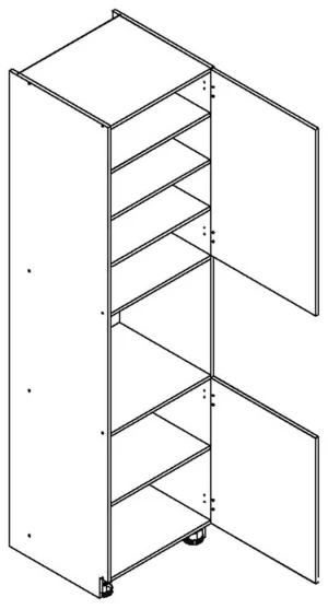 60 Dolna słupek zabudowa piekarnika, wys. 2357 mm Layman 1