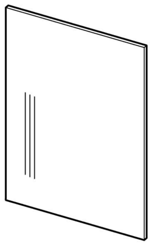 Panel boczny 72/52 wyspowy z płyty foliowanej
