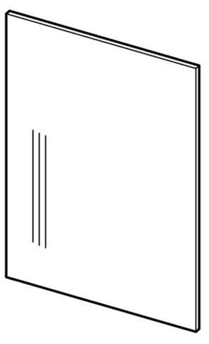 Panel boczny do szafek dolnych 72/58 z płyty laminowanej
