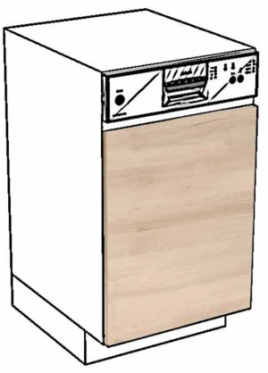 Front do zmywarki 45, panel odkryty Layman 1
