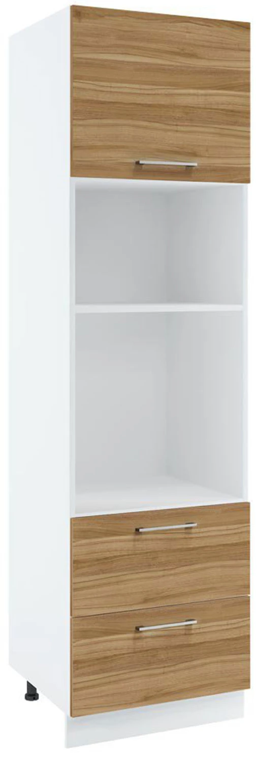 60 dolna słupek zabudowa piekarnika i mikrofalówki, 2 szuflady wys. 235.7 cm Layman