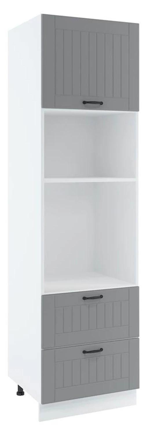 60 dolna słupek zabudowa piekarnika i mikrofalówki, 2 szuflady wys 235.7 cm Layman
