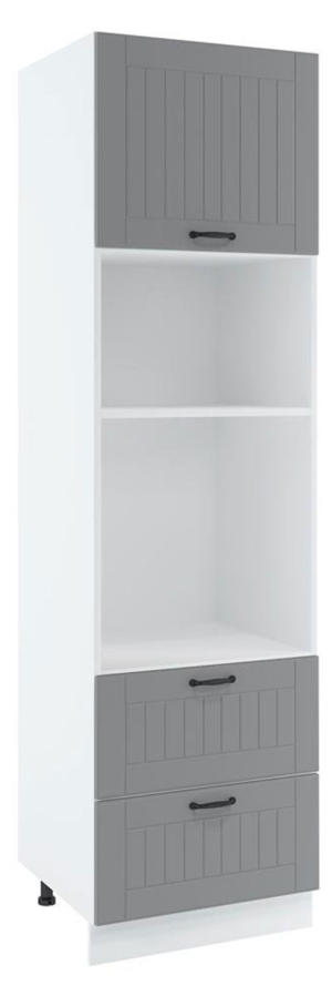 60 dolna słupek zabudowa piekarnika i mikrofalówki, 2 szuflady wys 235.7 cm