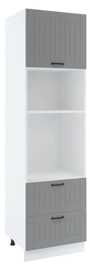 60 dolna słupek zabudowa piekarnika i mikrofalówki, 2 szuflady wys 235.7 cm Layman 1
