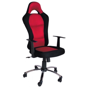 (QZY-1109C) Fotel biurowy (czerwony)