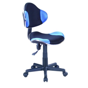 (QZY-G2B) Krzesło obrotowe (niebiesko/czarne)