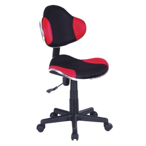 (QZY-G2B) Krzesło obrotowe (czerwono/czarne)