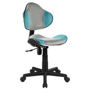 (QZY-G2B) Krzesło obrotowe (turkusowo/szare)
