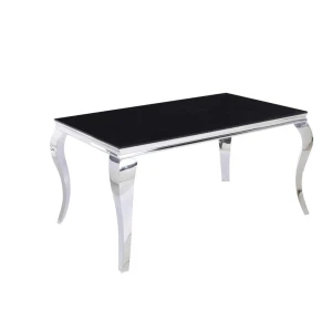 Stół (czarny/chrom) 90x150 Furnitex 2