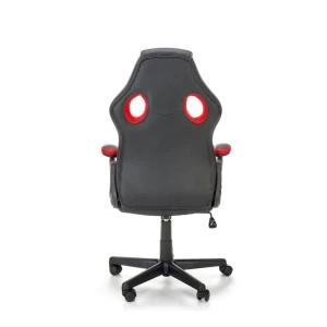 BERKEL fotel gabinetowy czarno-czerwony Halmar 3
