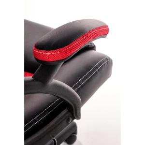 BERKEL fotel gabinetowy czarno-czerwony Halmar 10