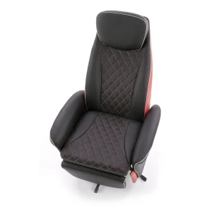 CAMARO fotel wypoczynkowy czarny / czerwony Halmar 4