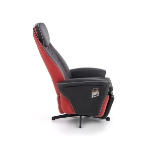 CAMARO fotel wypoczynkowy czarny / czerwony Halmar 7