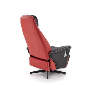 CAMARO fotel wypoczynkowy czarny / czerwony Halmar 9