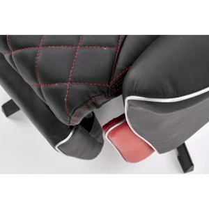 CAMARO fotel wypoczynkowy czarny / czerwony Halmar 11