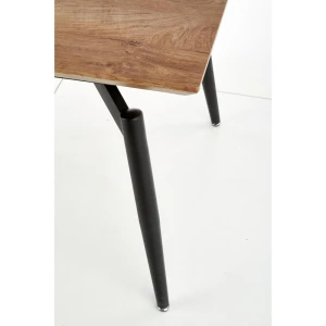 CAMBELL stół rozkładany, blat - naturalny, nogi - czarny Halmar 4