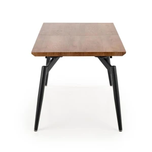CAMBELL stół rozkładany, blat - naturalny, nogi - czarny Halmar 12