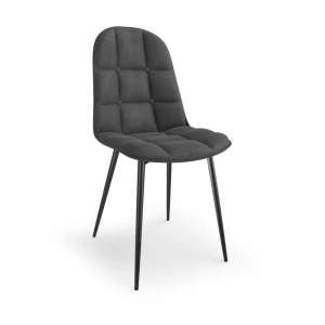 K417 krzesło popielaty velvet Halmar 1