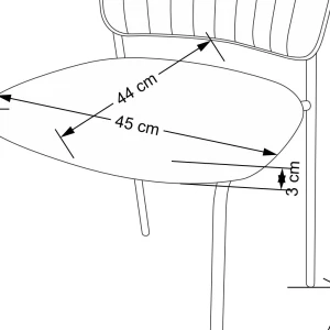K499 krzesło różowy Halmar 3