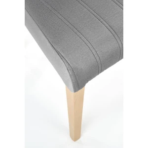 DIEGO 3 krzesło dąb miodowy / tap. velvet pikowany Pasy - MONOLITH 85 (jasny popiel) Halmar 5