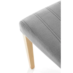 DIEGO 3 krzesło dąb miodowy / tap. velvet pikowany Pasy - MONOLITH 85 (jasny popiel) Halmar 7
