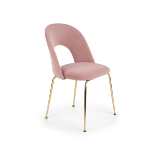 K385 krzesło jasny różowy / złoty (2p=4szt)