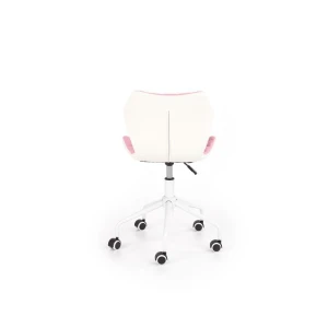 MATRIX 3 fotel młodzieżowy jasny różowy / biały Halmar 2