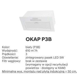 60 Górna 1 drzwi, zabudowa okapu, wys.71 KAM 2