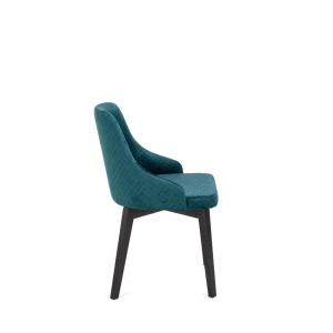 TOLEDO 3 krzesło czarny / tap. velvet pikowany Karo 4 - MONOLITH 37 (ciemny zielony) Halmar 3