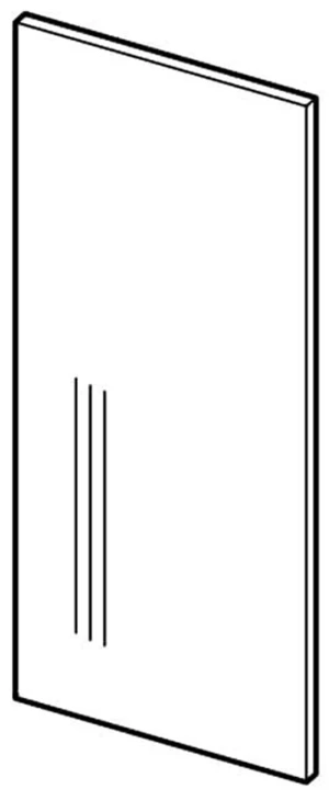 Panel w białym połysku do szafki górnej Lamja 72/30 Layman 1
